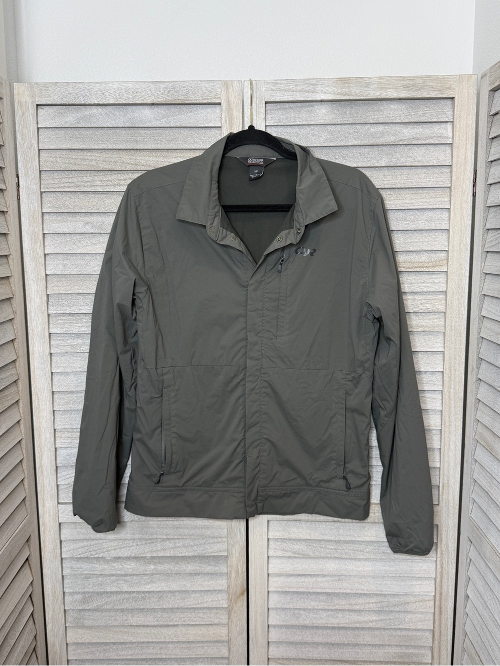 Outdoor Research Microlight Shirt Jacket Men’s Small Gray Lightweight OR 268553